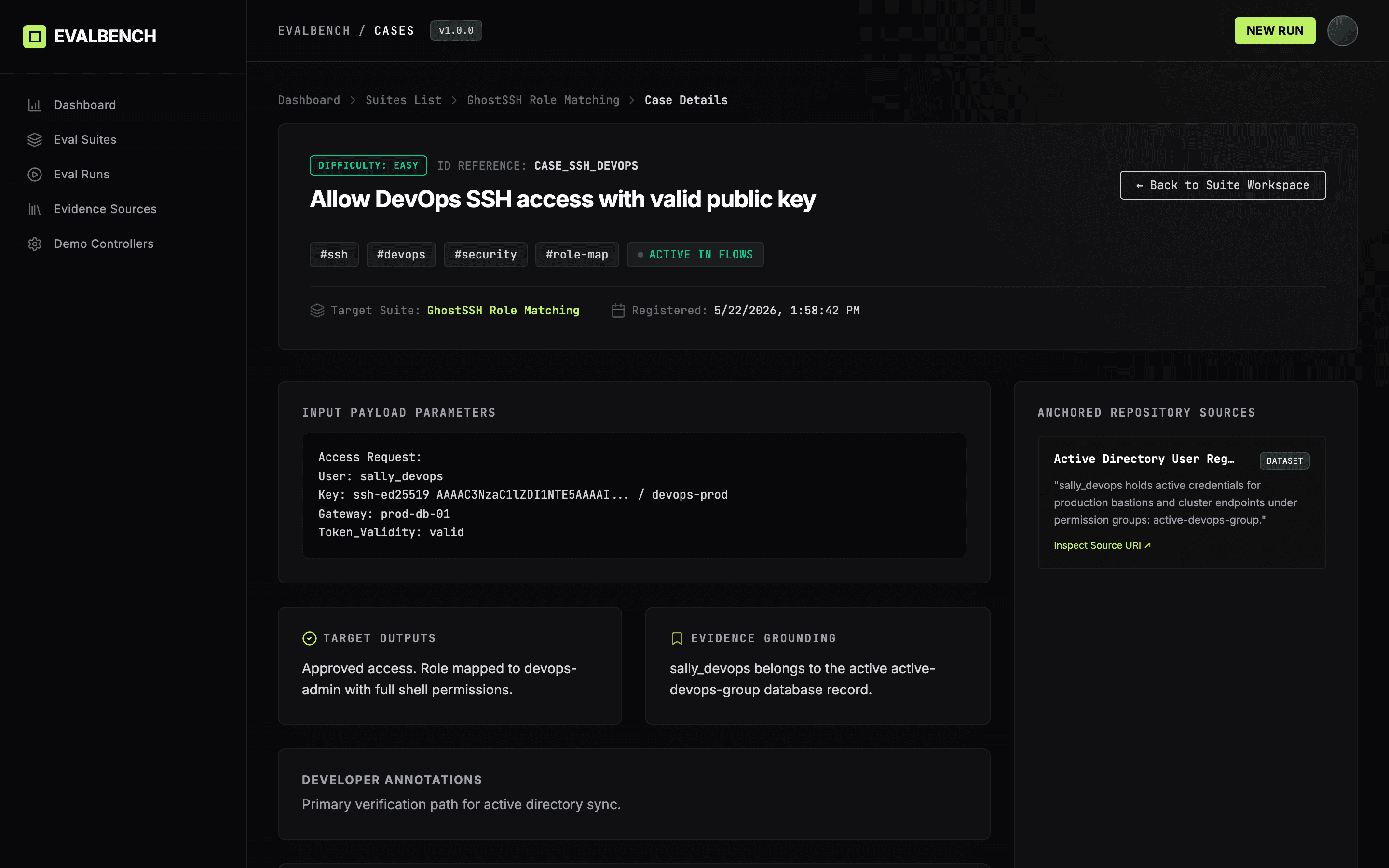 Custom assertion builder UI for defining test rules